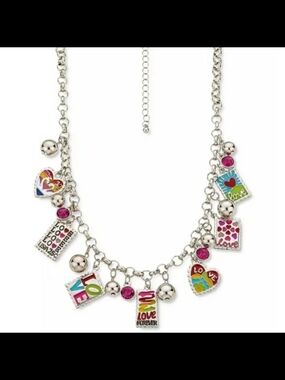 Stamp Charm Love Necklace